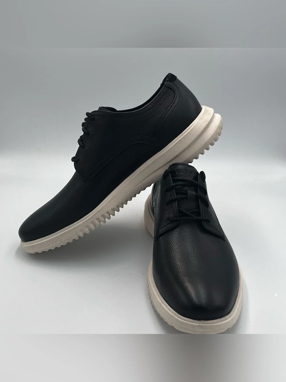Cole Haan Grand Leather Lace-Up Oxford Shoes Black Men’s 8.5 M